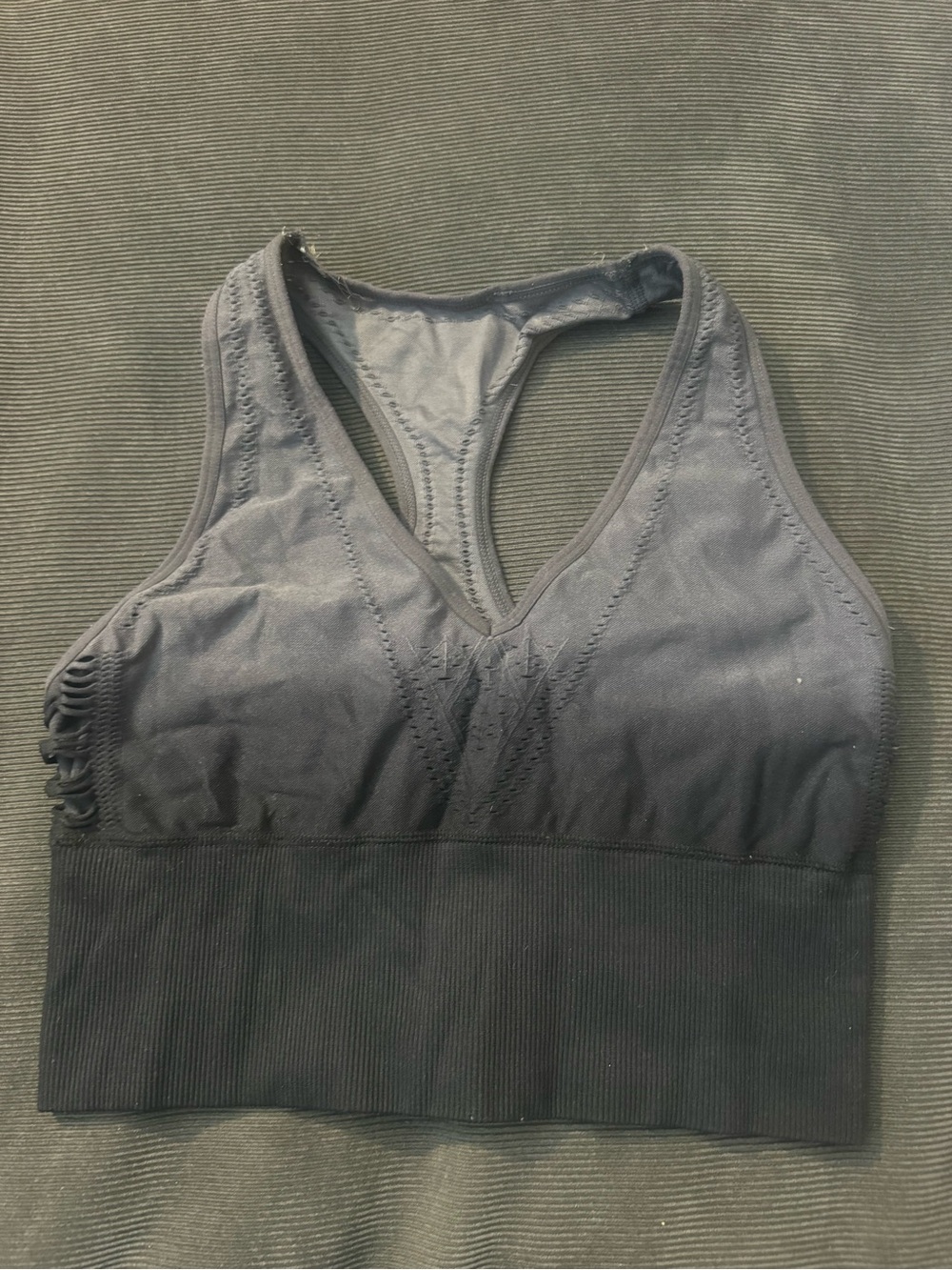 PINK Victoria's Secret Seamless Racerback Bralette - Charcoal